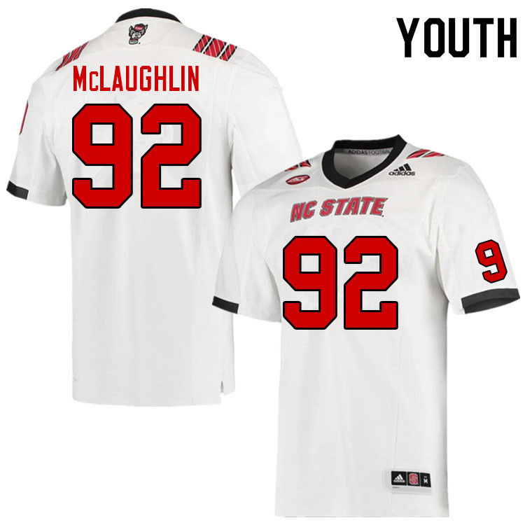 Youth #92 Alex McLaughlin NC State Wolfpack College Football Jerseys Sale-Red - Click Image to Close
